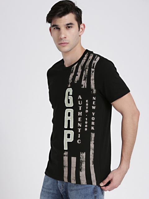 

GAP Men's Black Laser Burnout Short Sleeve Tee