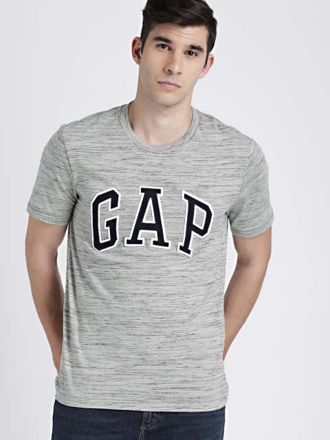 

GAP Men's Grey Logo Crew Neck T-Shirt