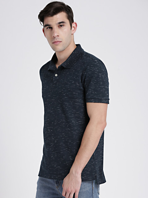 

GAP Men's Short Sleeve Pique Polo Shirt in Stretch, Navy blue