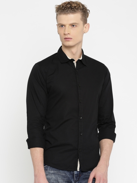 

United Colors of Benetton Men Black Casual Shirt