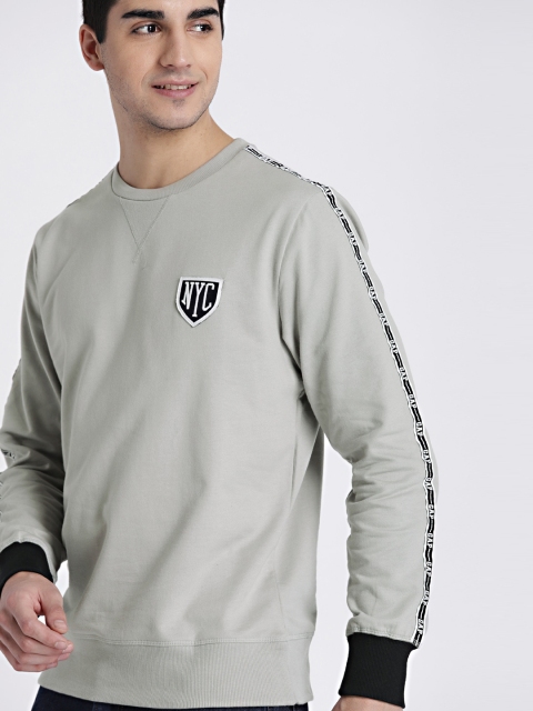 

GAP Men's Grey Branded Pullover Sweatshirt