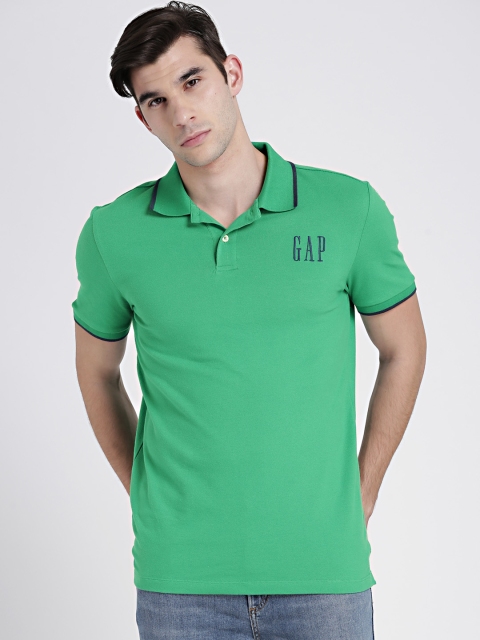 

GAP Men's Logo Short Sleeve Pique Polo Shirt in Stretch, Green