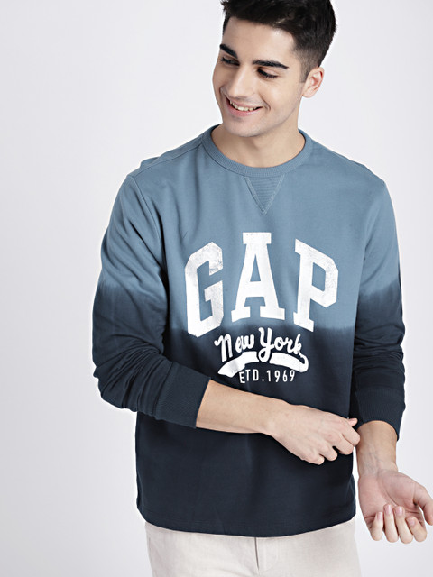 

GAP Men's Blue Logo Popover Sweatshirt