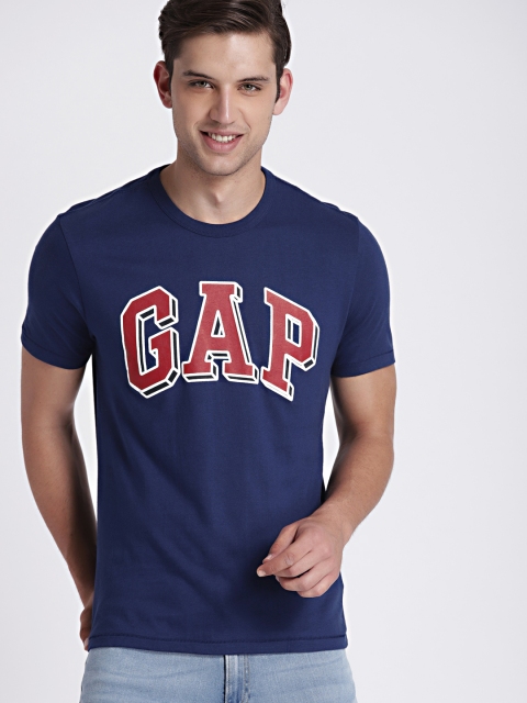 

GAP Men's Blue Logo Crewneck T-Shirt