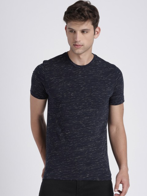 

GAP Men's Spacedye Pocket T-Shirt, Navy blue