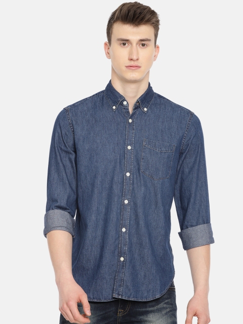 

GAP Men Blue 1969 button-down denim shirt