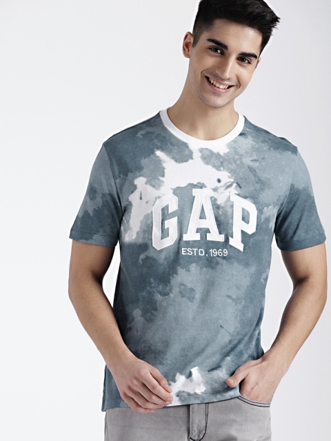 

GAP Men's Blue Logo Graphic Short Sleeve T-Shirt
