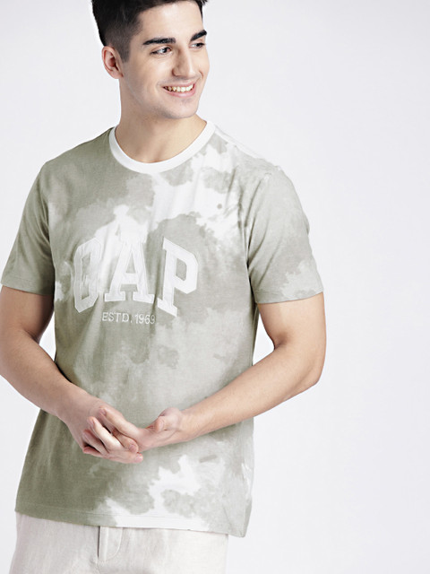 

GAP Men's Grey Logo Graphic Short Sleeve T-Shirt