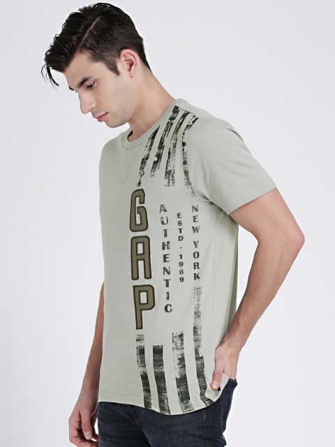 

GAP Men's Grey Laser Burnout Short Sleeve Tee