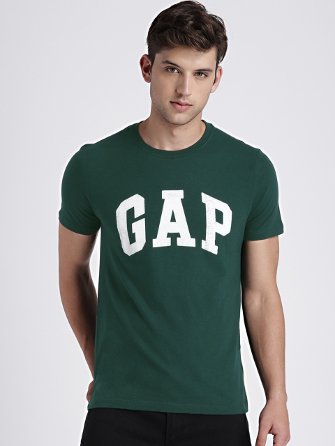 

GAP Men's Green Logo Crewneck T-Shirt