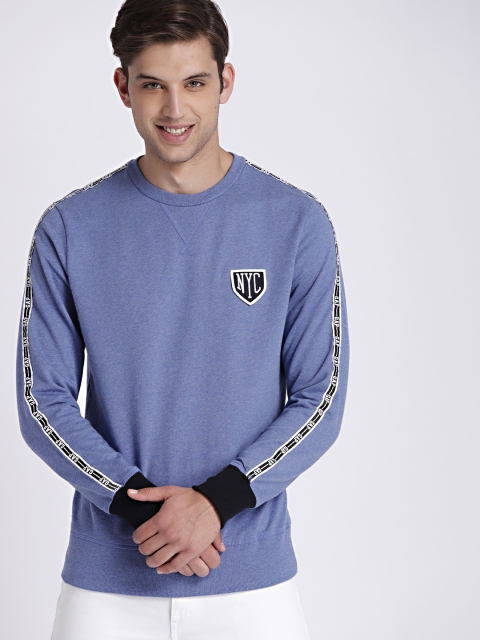 

GAP Men's Blue Branded Pullover Sweatshirt