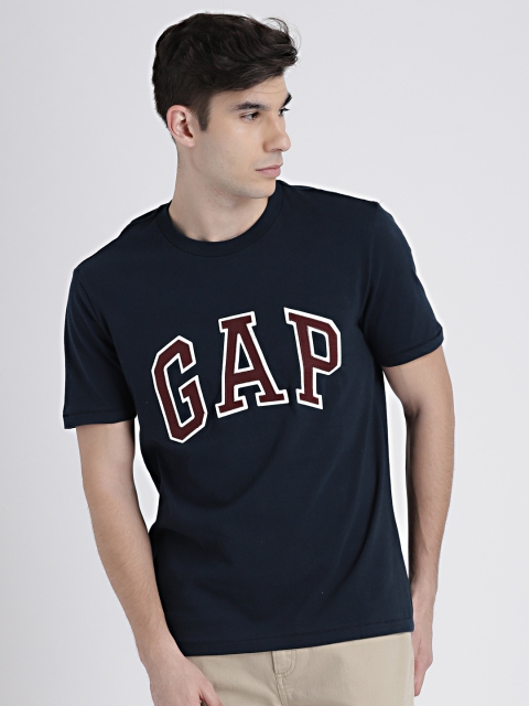 

GAP Men's Navy Blue Logo Crew Neck T-Shirt