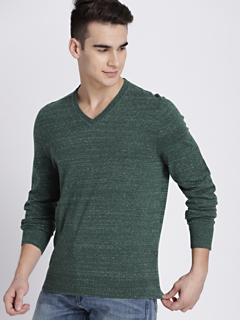 

GAP Men's Green V-Neck Pullover Sweater