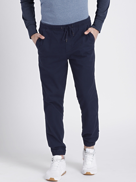 

Gap Men's Navy Blue Twill Joggers with GapFlex