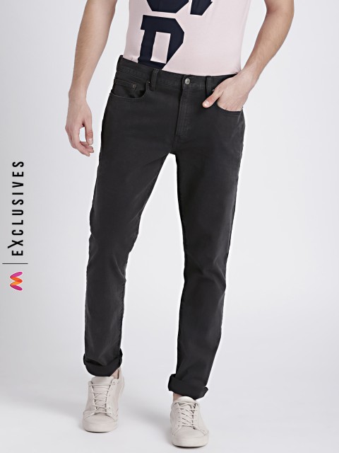 

GAP Men's Black Color Jeans in Skinny Fit with GapFlex Max