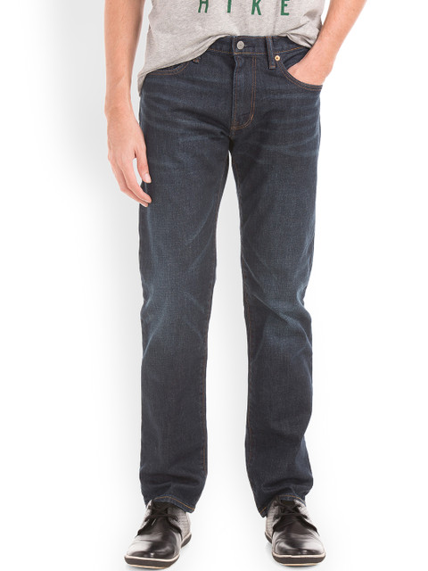 

GAP Men Blue Stretch 1969 Straight Fit Jeans