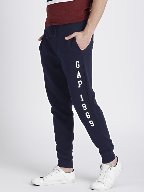

GAP Men's Navy Blue Logo Detail Joggers