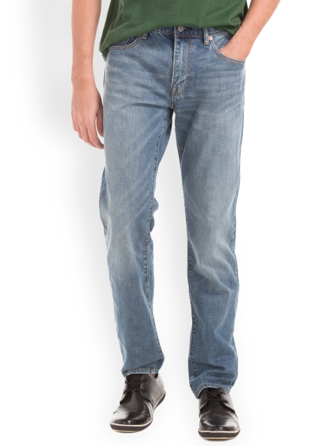 

GAP Men Blue Stretch 1969 Straight Fit Jeans