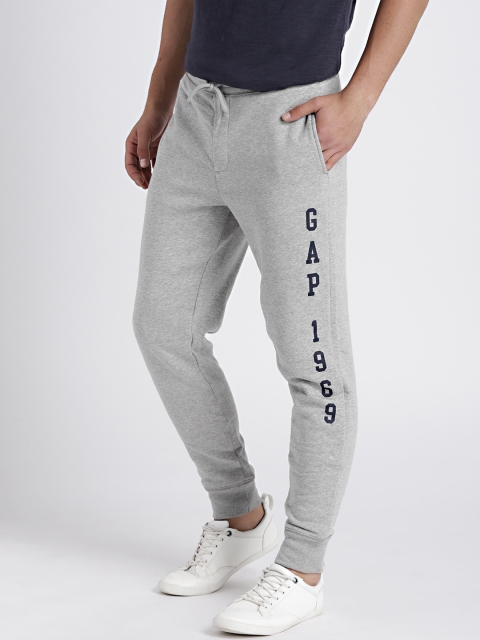 

GAP Men's Grey Melange Logo Detail Joggers