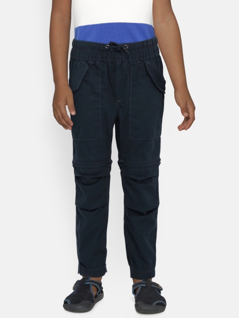 

GAP Boys' Navy Zip-Off Cargo Pants, Navy blue