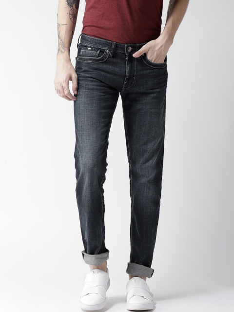 

GAS Men Navy Blue Slim Fit Mid-Rise Clean Look Stretchable Jeans
