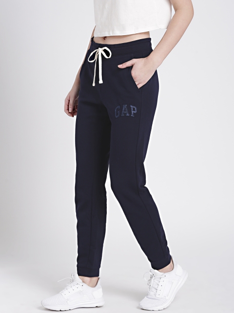 

GAP Women's Navy Logo Joggers, Navy blue