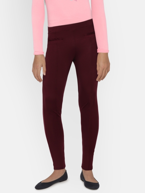 

United Colors of Benetton Girls Burgundy Treggings