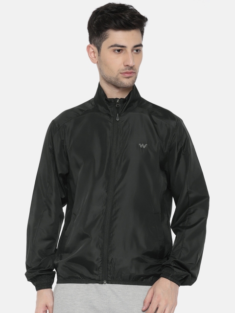 

Wildcraft Men Black Solid Sporty Yen Wind Breaker Jacket