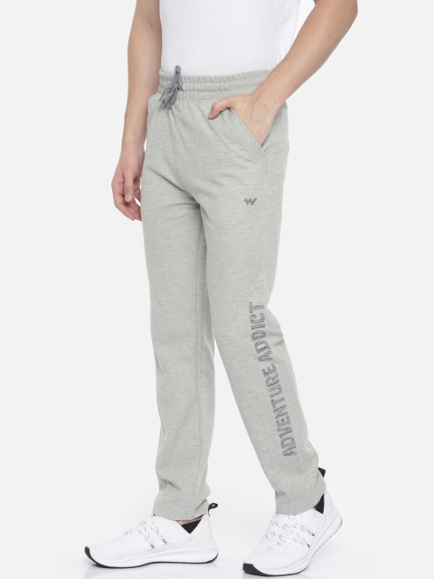 

Wildcraft Men Grey Melange Solid Regular Fit Track pants