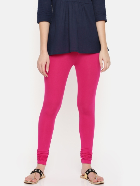 

De Moza Pink Churidar Length Leggings