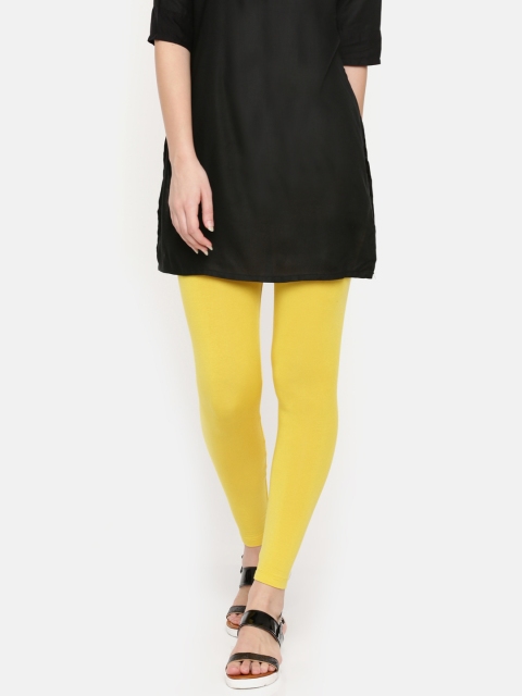 

De Moza Yellow Ankle-Length Leggings