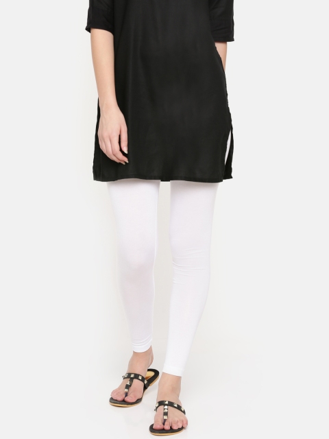 

De Moza White Ankle-Length Leggings
