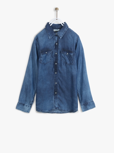 

Palm Tree Girls Blue Checked Blouson Top
