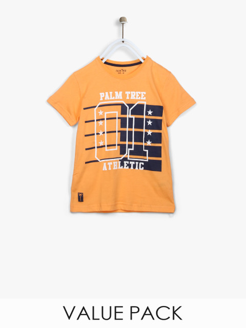 

Palm Tree Boys Grey Checked V-Neck T-shirt