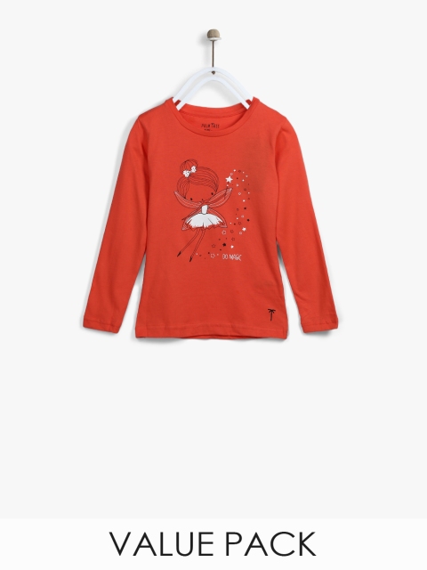 

Palm Tree Girls Red Printed Top