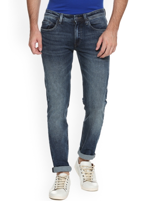 

Solly Jeans Co. Men Blue Skinny Fit Mid-Rise Clean Look Stretchable Jeans