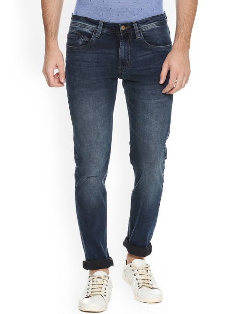 

Solly Jeans Co. Men Blue Skinny Fit Mid-Rise Clean Look Stretchable Jeans