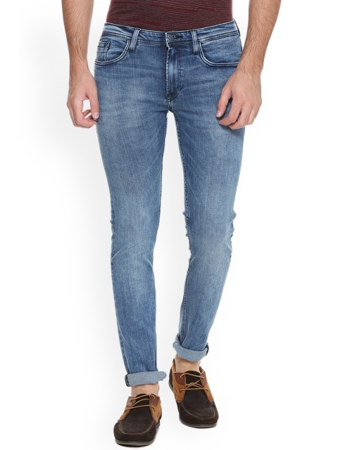 

Allen Solly Men Blue Skinny Fit Mid-Rise Clean Look Stretchable Jeans