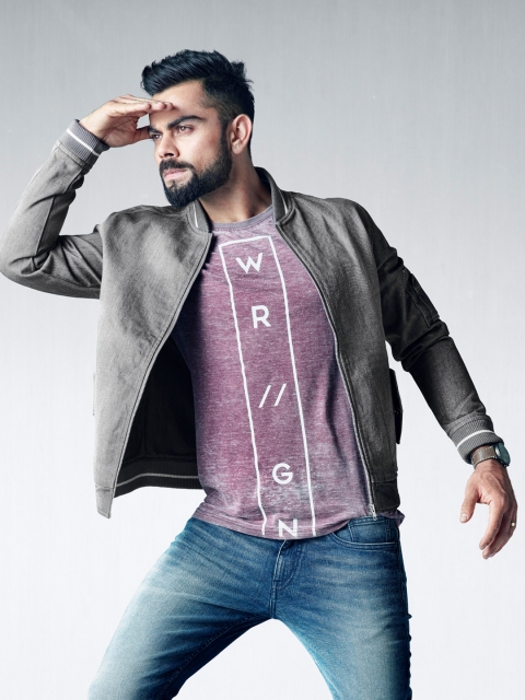 

WROGN Men Grey Solid Denim Jacket