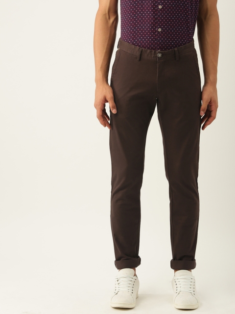 

Allen Solly Men Maroon Slim Fit Solid Chinos