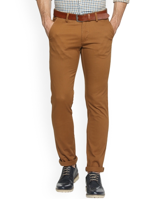 

Allen Solly Men Brown Slim Fit Solid Chinos