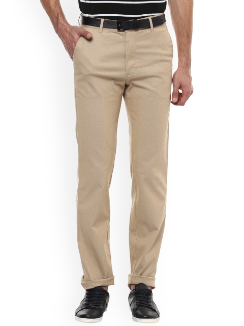 

Allen Solly Men Khaki Regular Fit Solid Chinos