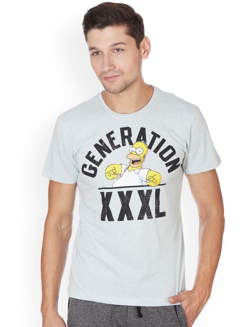 

Free Authority Men White THE SIMPSONS Printed T-shirt