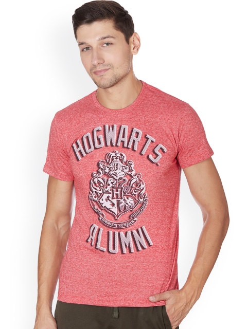 

Free Authority Men Red Harry Potter Printed Round Neck T-Shirt