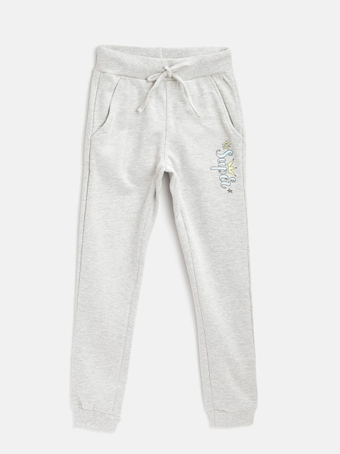 

TAMBOURINE Boys Grey Melange Solid Joggers