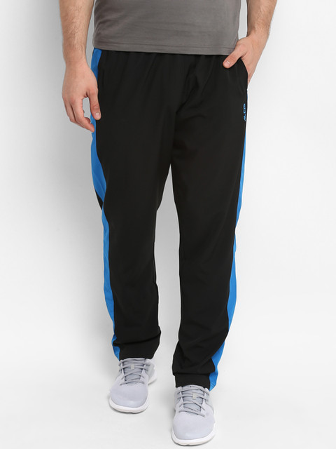 

Alcis Men Black Colourblocked Slim Fit Track Pants