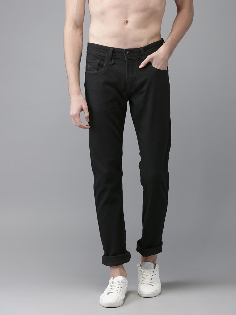 

Flying Machine Men Black Tapered Fit Mid-Rise Jeans