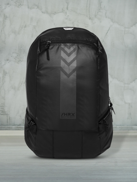 

HRX by Hrithik Roshan Unisex Black Graphic Backpack