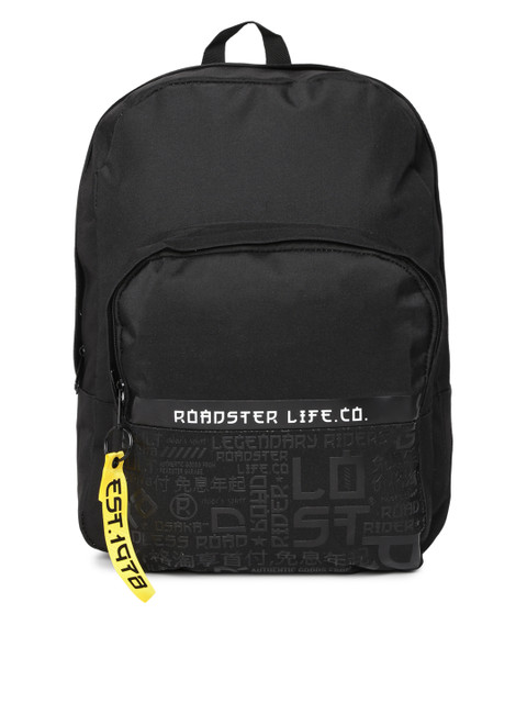 

Roadster Unisex Black Backpack