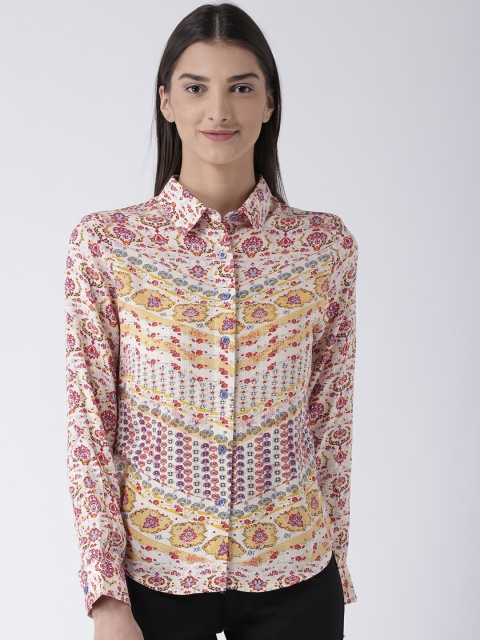 

Magzayra Women Multicoloured Regular Fit Printed Casual Shirt, Multi